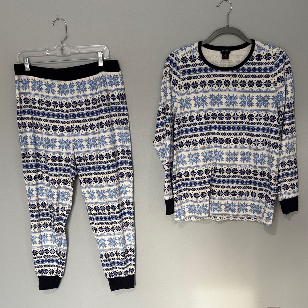 Cozy Blue and White womens Pajamas from J.Crew - never worn!